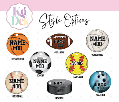 Personalized Sports Bag Tag