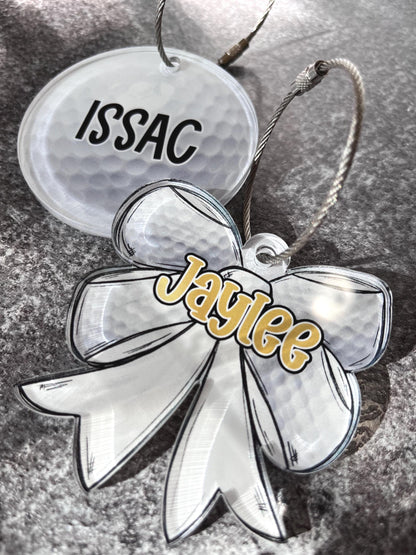 Personalized Golf Bag Tag, Custom Golf Ball Marker, Golf Tournament