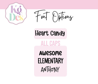Personalized School Bus Bag Tag – Custom Name Tag for Kids, Boys or Girls Backpack