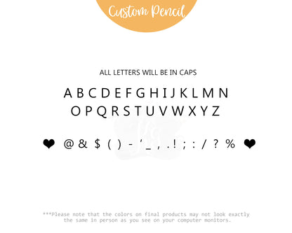 Custom Hot Foil Stamped Personalized Pencils: Name Wooden Stationery Teacher or Kids Gift
